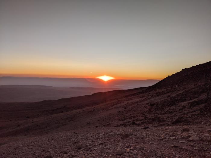 Sunrise from the slope